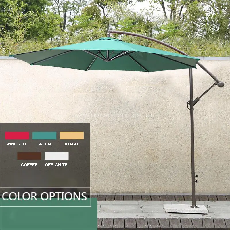 Celé železo Brushed Banana Outdoor Parasol