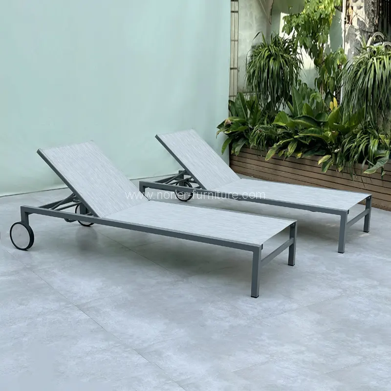 Vonkajší hliníkový rám s kolesami Sun Lounger