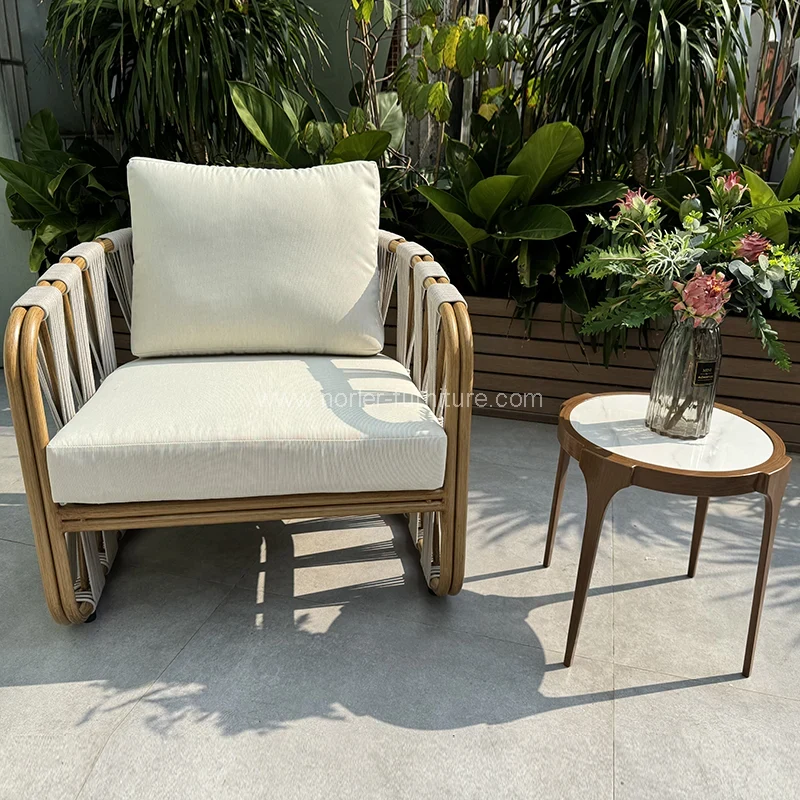 Vonkajší balkón Rattan Round Garden Set